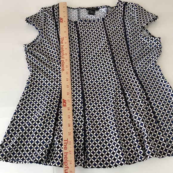 Robert Louis 2 piece Twin set Black Blue PM Petite Medium MP - Picture 7 of 16